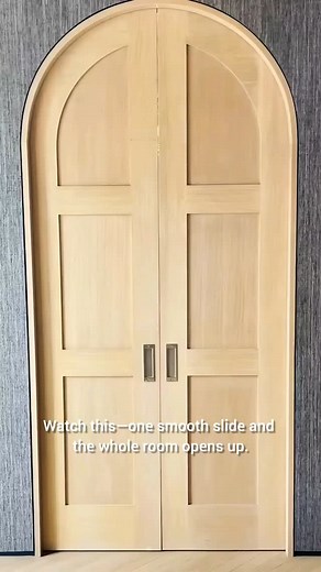 Modern Arched Door Upgrade | Space-Saving Luxury Design Small change, big impact. This modern arched sliding door opens up your space with luxury, smooth motion, and smart design. Perfect for homes that want beauty and function. #fblifestyle #fbreels #fbpro #InteriorDesign #HomeImprovement #ModernDoors #SlidingDoor #HomeMakeover #SmartDesign #USAHomes #InteriorInspo #HomeRenovation | Aluminium Glass Design