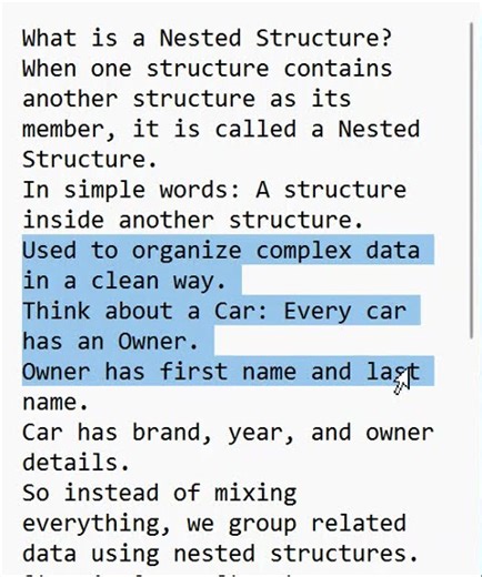 C Nested Structures Explained Simply | Struct Inside Struct
