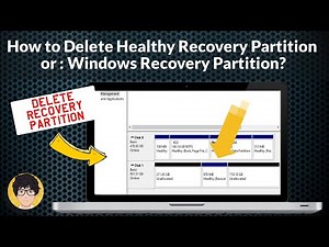 How to delete healthy recovery partition | How to delete Windows Recovery Partition