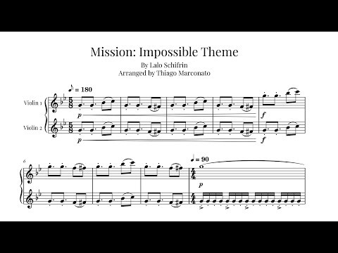 MISSION: IMPOSSIBLE THEME | Violin duet