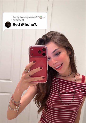 Replying to @морковко95🍵 unboxing will be posted soon, follow to keep updated ily!! iphone 17 pro max in cherry red♥️