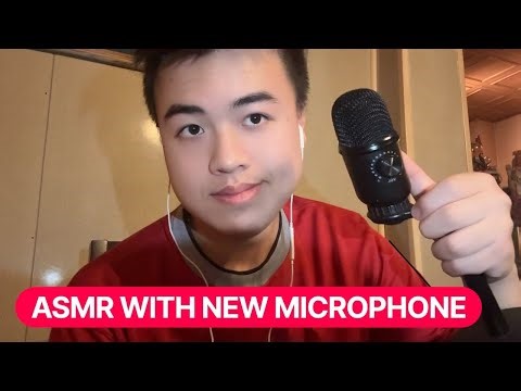 asmr with my NEW MICROPHONE | Relaxing triggers for sleep