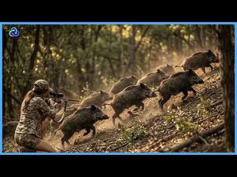 Top 50 Wild Boar Hunting - Insane Moments Hunter Takes Down Giant Hogs with Impossible Shots