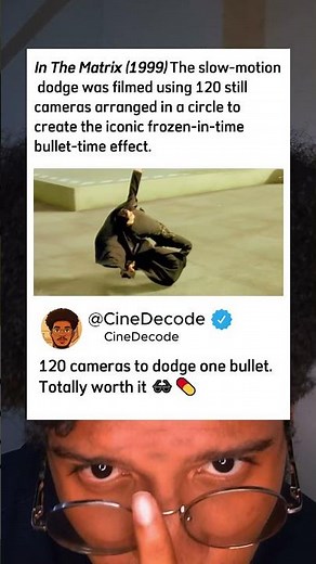 The Matrix Bullet Time Was Filmed with 120 Cameras 😵💊