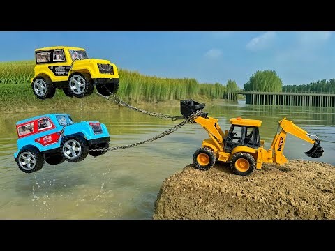 2 Mahindra Thar Accident Pulling Out JCB | Cartoon video | Tractor jcb Video | Mini Tractor