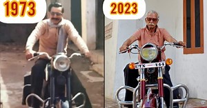 1973 model Yezdi motorcycle beautifully restored to its original condition [video]