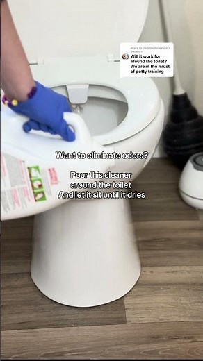 Best way to remove toilet pee odors—use enzyme cleaner! 🧼