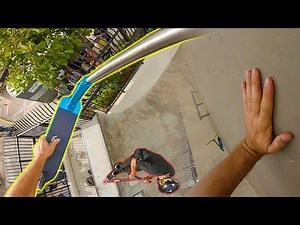 SKATEPARK SCOOTER TRICK GONE WRONG!