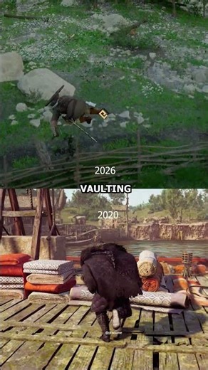 Vaulting Crimson Desert Assassin Creed Valhalla #shorts #assassinscreed