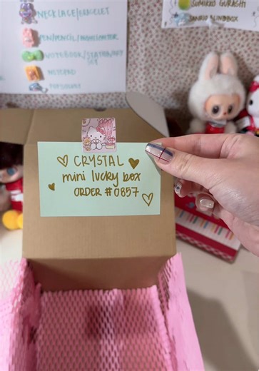 a cute mini box #mysterybox #luckyscoop #cutepackaging #mysteryscoop #blindbox