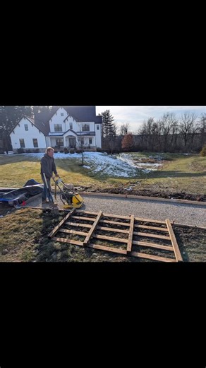 Curatola Masonry on Instagram: "How to form and lay concrete sidewalks! Watch the full process of how professional concrete is properly formed and placed — from site layout and form setting to reinforcement, pouring, finishing, and curing. Every step is critical to ensure strength, durability, proper drainage, and long-term performance. Quality concrete isn’t rushed. It’s planned, engineered, and built to last. #ConcreteLife #ConcreteConstruction #Formwork #Rebar #Flatwork #PourDay #ConcreteFini