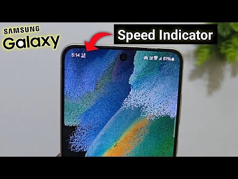 How to Enable the Network Speed Indicator on Samsung One UI | Internet Speed Indicator