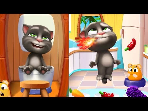 Talking Tom Cat - Gameplay Walkthrough Part 1 - New Update All MiniGames