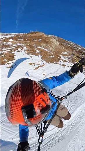 4K Paragliding #399a: Snow action above the gorgeous slopes of Fiss / Serfaus