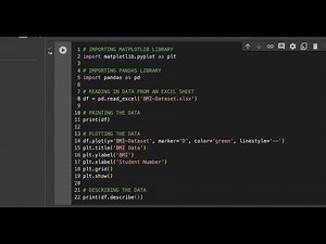Google Colab - Loading Data from Excel for Analysis