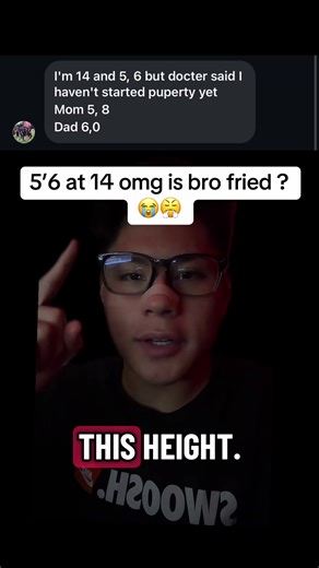 Is bro frieddd?? @GoTall #heightgrowth #heightgrowthexercise #heightpill #heightmaxxing #greenscreen Height Prediction Instructions: Lol you know ur cooked 🤣, so imma help you out. Here are the steps (make sure to read EVERYTHING) on how to get your height predicted!! 👇👇👇 1. Must be following! Or I’m not doing you. 🤨😤 2. Repost this video, the more vids you repost the higher chances of a prediction. 🍀🍀 3. Most importantly, comment your stats (age,height,bodyweight,parents age). You don’t