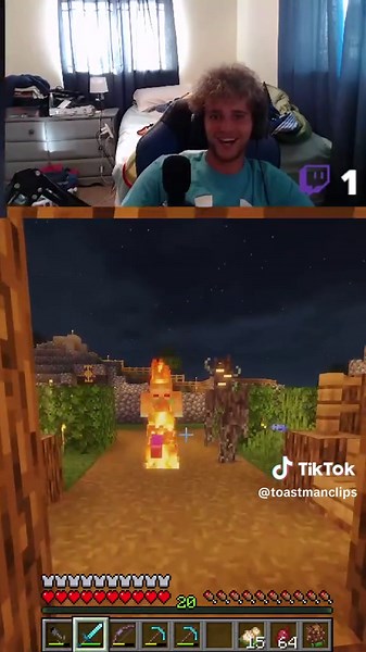 They sent a hitman on me | #toastman595 on #Twitch #minecraft #creaking #mods #trap #funny #streaming #fyp