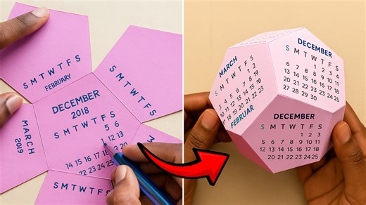 DIY Calendar | Simple Homemade Design to Organize Creatively 📅