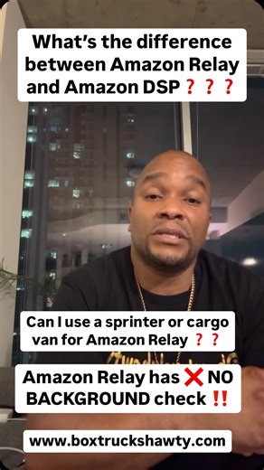 Jabbar Williams | FAQ: What is Amazon Relay ❓Can you do Amazon Relay with a sprinter van ❓Can you do Amazon Relay with a a background ❓in this video I... | Instagram