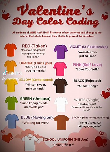 Valentine's Day Color Coding Ideas and Meaning | Clothing Inspiration