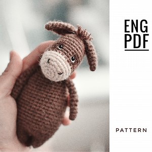 Donkey Crochet Pattern. Amigurumi Donkey Pattern. PDF. English. Digital Product - Etsy