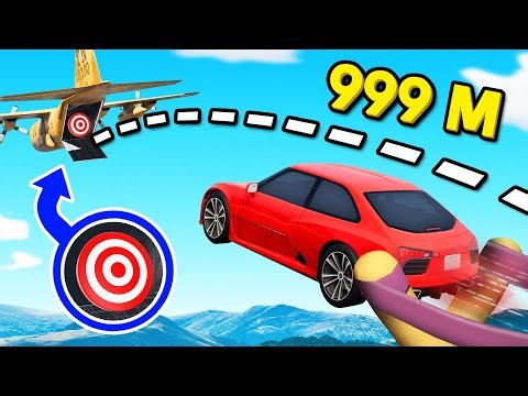MASSIVE SLINGSHOT vs CARS!