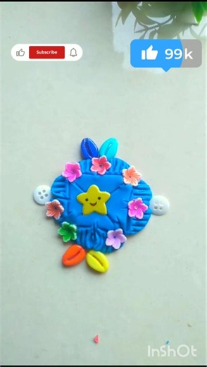 azra crafting easy DIY clay art craft please subscribe to my channel