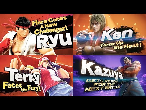 Super Smash Bros Ultimate -All iconic Fighting Game characters into smash bros