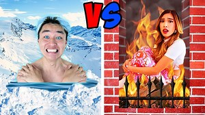 Extreme Hot vs Cold Challenge! 🥵 🥶 It's just either way too hot or way too cold! | Zhong