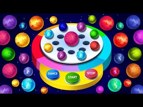 Learn Colors With Space Balls Dancing Machine Game On Finger Family Song