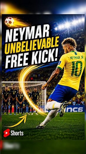 Neymar Free Kicks but they get increasingly imposible #shorts #viral #trending #football #efootball