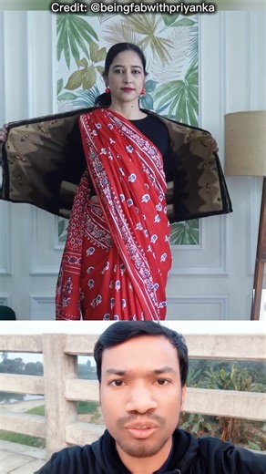 How to Wear a Sweater Without Hiding Your Saree