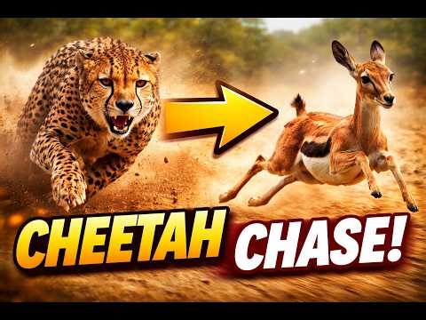 Cheetah vs Young Antelope – A Heart-Stopping Escape in the Wild