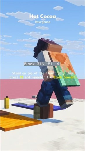 Hot Cocoa | Minecraft Mini Tutorial | #minecraftbuilding #minecrafttutorial #minecraft