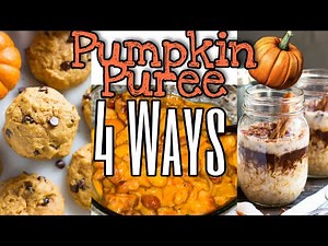 FOUR RECIPES USING FRESH PUMPKIN PUREE 🍁|Dominique Freeman
