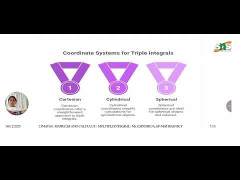 Triple Integration|Matrices and Calculus|SNS Institutions