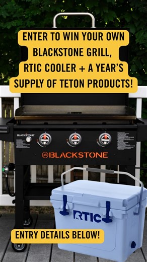 ✨Giveaway Alert! ✨ You could WIN A Blackstone Grill, an RTIC Cooler...