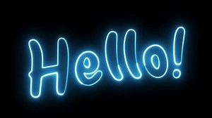 Hello Neon Sign Hello Text Font Stock Footage Video (100% Royalty-free) 3622411327 | Shutterstock