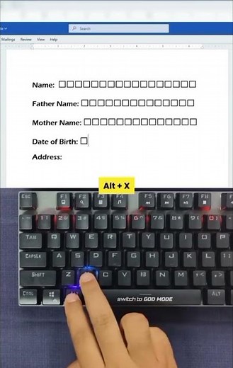 Create Perfect Application Letter Boxes in MS Word! 💻✨ #shorts #msword