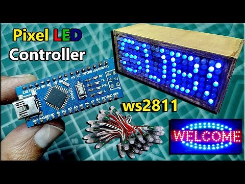 How To Make Pixel Led Controller at Home | Ws2811 pixel led controller using Arduino