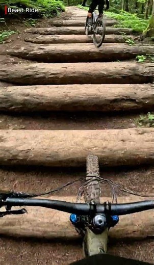 EPIC Log Step MTB Challenge! POV Forest Ride #Shorts