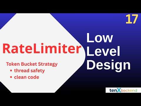 Design Rate Limiter - Token Bucket Strategy | Full code implementation | interview preparation