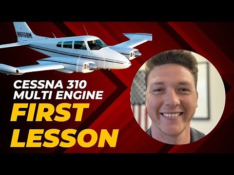 First Cessna 310 Multi Engine Lesson (Cable Airport)