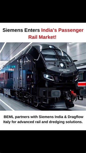 DrNoble Arya | Siemens has entered India’s passenger rail market, signing an MoU with BEML to enhance rail solutions. BEML has also partnered with... | Instagram