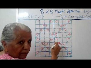 Math Tricks:- 8 by 8 Magic Square By Complete Solution & Explanation