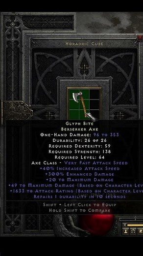 Ethereal Rare Weapon With Maximum Damage #diablo2resurrectedbuild #fastleveling #diablo2r