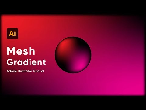 Create Mesh Gradient in Illustrator 2025 | Easy Tutorial #illustrator
