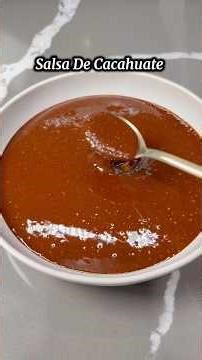 Salsa de cacahuate #mexicanfood #canaldecocina #salsa #recetas