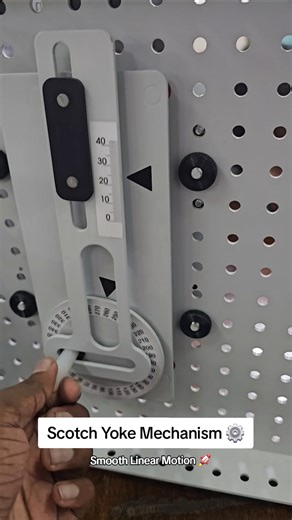 ⚙️ Scotch Yoke Mechanism Explained 🔄 | Smooth Linear Motion 🚀 #education #engineering #mechanism