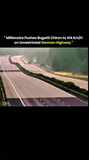 explain everything_- 09 on Instagram: "This Bugatti Chiron hit 414 km/h on Germany’s Autobahn, moving faster than a plane lifting off. A millionaire drove it on a clear stretch of highway, reaching one of the fastest speeds ever recorded on a public road. . . The video shows the 8.0-liter W16 engine delivering nearly 1,600 horsepower, keeping the car stable and balanced at a speed where even a tiny steering change could be dangerous. . . . . . #bugatti #cars #technology #innovation #automobile #